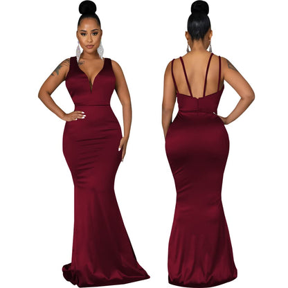 JTNFairy Women's Sleeveless Bodycon Corset Maxi Dress Ruched Elegant Evening Wedding Guest Long Formal Dresses