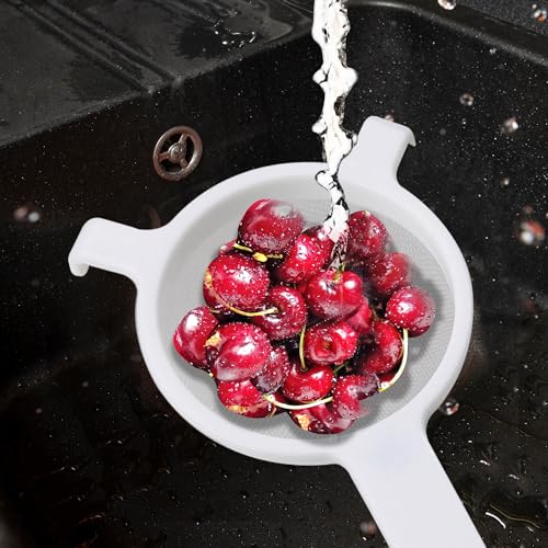 HIC Kitchen Double-Ear Fine Mesh Strainers, BPA Free, Set of 4 Sizes Includes 3, 4, 5.5, and 7-Inch Diameter