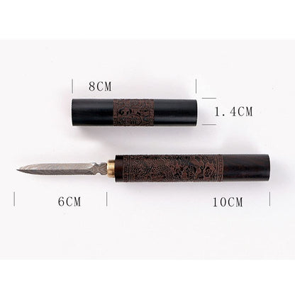 haowei 1Pcs Stainless Steel with Wooden Handle Puer Puerh Tea Knife Needle Ice Pick Tea Cake Pick Tool for Breaking Prying Brick for Kitchen Bars Bartender