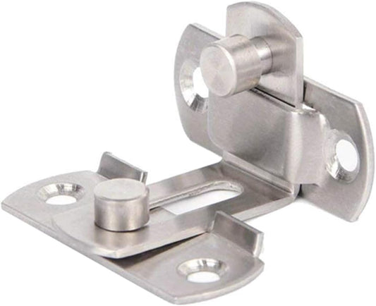 (2 pcs) The 90 Door Buckle Bolt barn Door Lock Right Angle Bending Latch hasp Toilet Doors and Windows