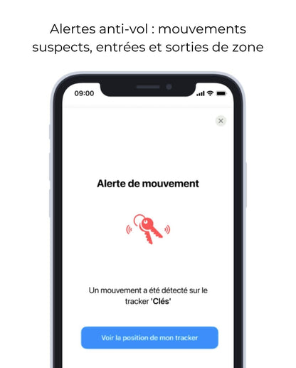 invoxia Mini GPS Tracker - Waterproof GPS Tracker with Real-time Anti-Theft Alarm - Up to 3 Months Battery Life - Includes 3 Year Subscription - Small and Lightweight - Anti-Theft for Keys, Boat