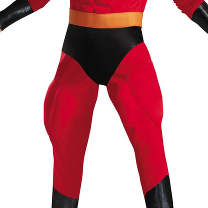 Disguise mens Unisex - Deluxe Muscle Mr Incredible Adult Sized Costumes, Red, XL 42-46 US