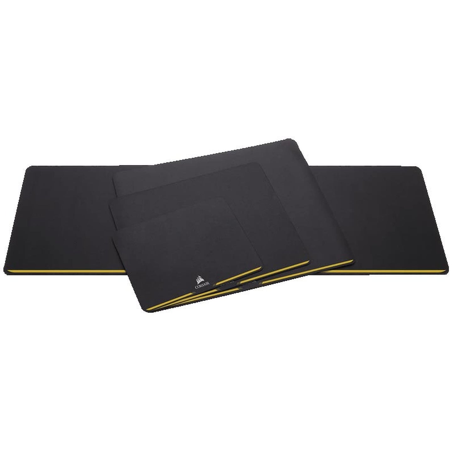 CORSAIR MM200 - Cloth Mouse Pad - High-Performance Mouse Pad Optimized for Gaming Sensors - Designed for Maximum Control - Medium, Black- Yellow Stripe, Model:CH-9000099-WW