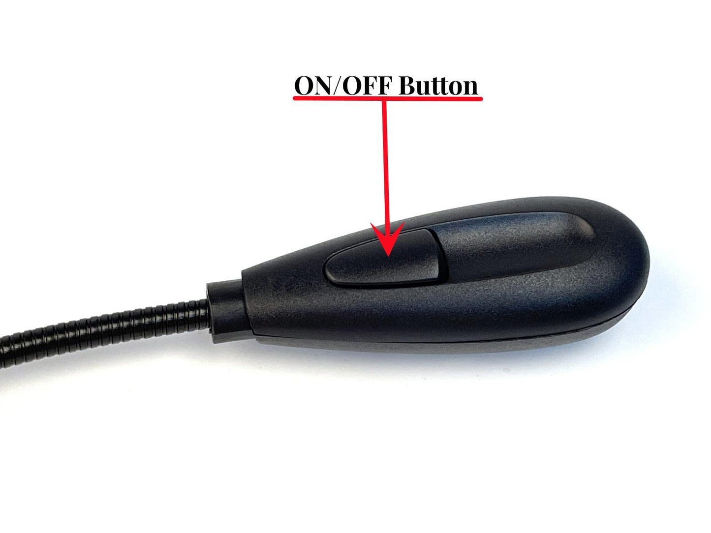 Kyfreshpower LED USB Reading Lamp Light with 2-Brightness Dimmable Setting, Flexible Gooseneck USB Light for Notebook Laptop Keyboard, Powerbank(On/Off Switch, 1 Black+1 Mini USB Light)