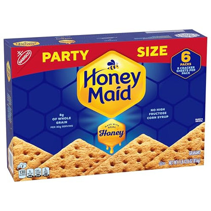 HONEY MAID Graham Crackers, Lunch Snacks, Party Size, 28.8 oz