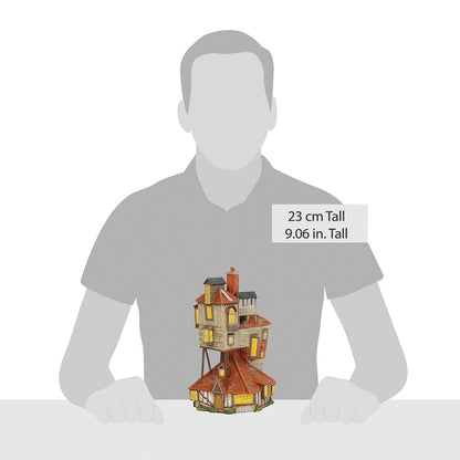 Department 56 Polyresin, Plastic, Stone Powder, Harry Potter Village The Burrow Lit Building, 9.06 Inch, Multicolor