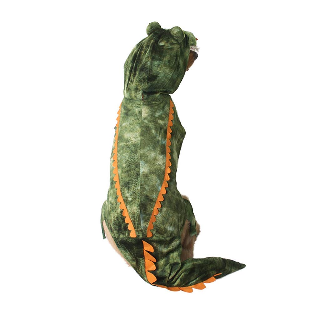 Alligator Dog Costume Dog Halloween Costume, Dogs Crocodile Costumes Hoodie Coats Pets Jumpsuits, Halloween Cosplay Pet Costume for Small Medium Large Dogs Halloween Special Events Photo Props