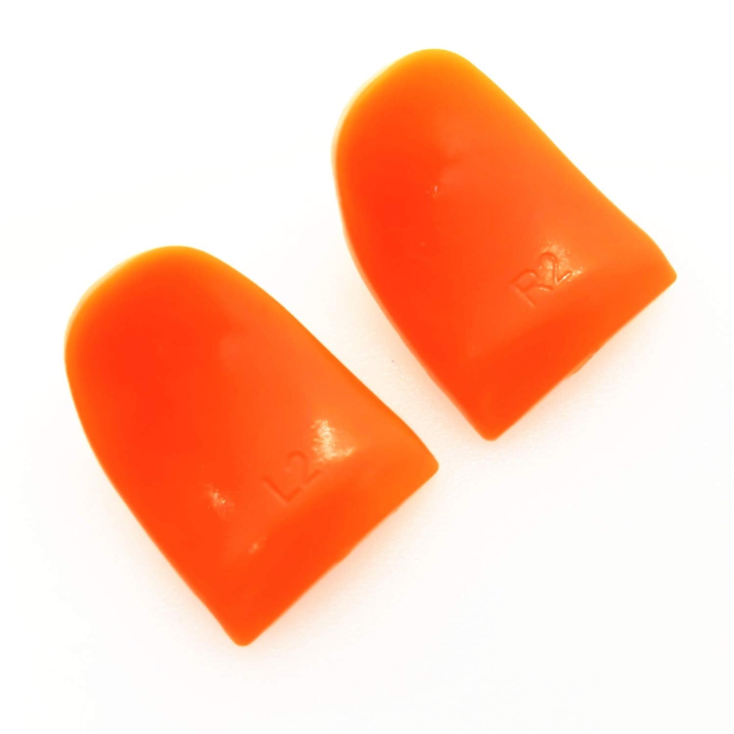 L2 R2 Triggers Ps4 (2 Pairs Trigger Extender,6Pcs Thumbstick Grips, 2 Pairs LED Light Bar Decal) for Ps4 Dualshock Controller(Black&Orange)