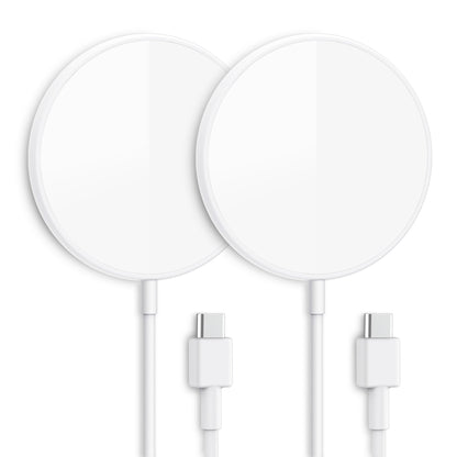 COKOEYE Magnetic Wireless Charger 2-Pack for iPhone Wireless Charger Pad, Max Fast for Magsafe Phone Adapter for iPhone 16/16 Plus/16 Pro/16 Pro Max/15/15 Pro/15 Plus/ 14/13 Series/AirPods Pro 2
