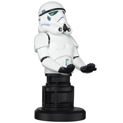 Exquisite Gaming: Star Wars: Stormtrooper - Original Mobile Phone & Gaming Controller Holder, Device Stand, Cable Guys, Collectable Licensed Figure