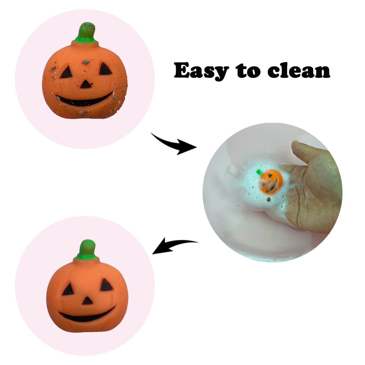 Jofan 36 PCS Halloween Mochi Squishy Toys Squishies for Kids Girls Boys Halloween Party Favors Halloween Treat Bags Gifts