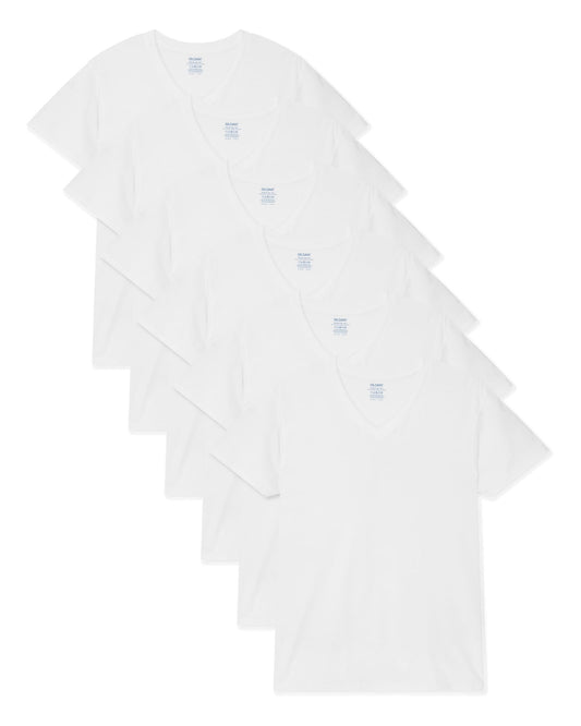 Gildan Men's V-Neck T-Shirts Multipack, 6-Pack