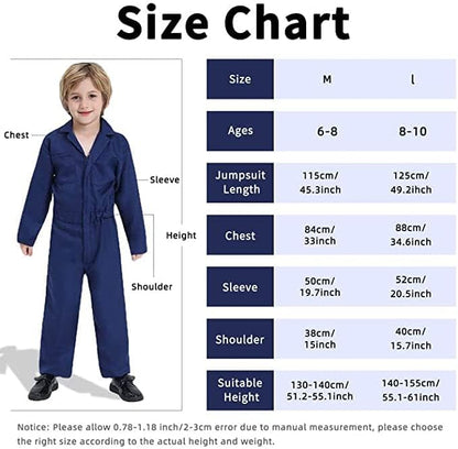 Kuberas Kids Killer Costume for Boys Scary Kills Jumpsuit Coveralls Mask with Blood Toy Halloween Cosplay Outfits