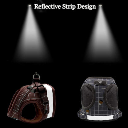 FEimaX Dog Harness and Leash Set, No-Pull Breathable Soft Mesh Puppy Vest Harness Reflective Adjustable Pet Harnesses for Small Medium Dogs and Cats - Outdoor Easy Control for Walking