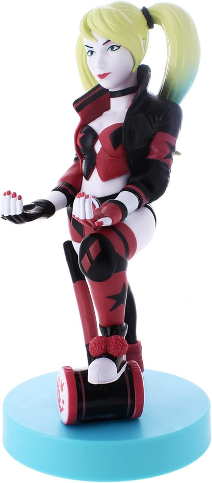 Exquisite Gaming: Warner Bros: Harley Quinn - DC Original Mobile Phone & Gaming Controller Holder, Device Stand, Cable Guys, Licensed Figure