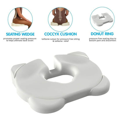 Contour Products Kabooti Coccyx Foam Seat Cushion, Blue