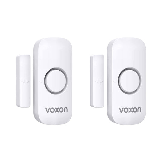 Door Alarms for Kids Safety, VOXON Window Alarm Door Alarm for Home Security Personal Security Window Alarms Sensor Burglar Door Alarm for Pool, Cars, Sheds, Caravans DIY Kit Pack of 2