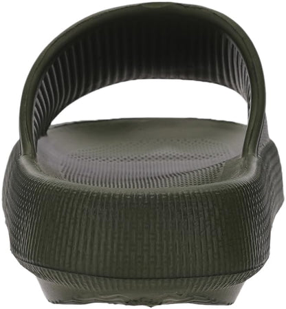 Joomra Slides Slippers for Womens Men Athletic Cushion Non-Slip Pillow House Beach Spa Garden Sandals Ladies Male Sandalias Sandles Army Green 35-36