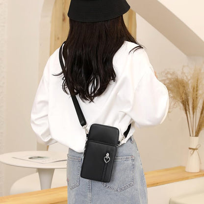 DuoLmi Small Crossbody Bag for Women, Cell Phone Wallet Purse With Roomy Pockets, Lightweight Smartphone Sports Armband, Mini Shoulder Handbag