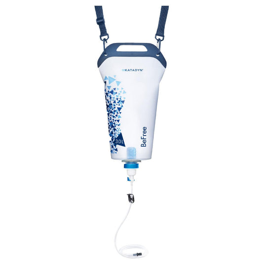 Katadyn Gravity BeFree 3.0L Water Filter, Fast Flow, 0.1 Micron EZ Clean Membrane Personal Small Group Camping, Backpacking Emergency Preparedness, Clear, 8020470