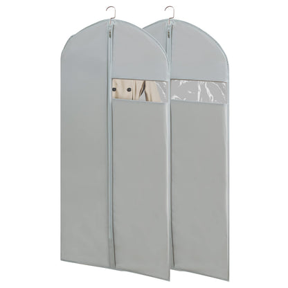Garment Bags for Travel, 50'' Garment Bags for Hanging Clothes, Suit bag (Set of 2, 23.3'' X 50'')