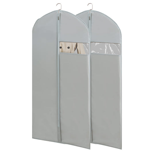 Garment Bags for Travel, 50'' Garment Bags for Hanging Clothes, Suit bag (Set of 2, 23.3'' X 50'')