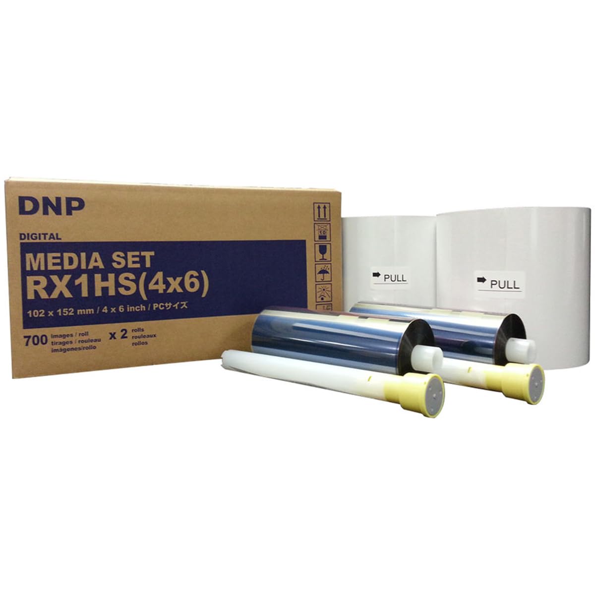 DNP 4x6" Print Media for DS-RX1HS Dye Sub Printer; 700 Prints Per Roll; 2 Rolls Per Case (1400 Total Prints).