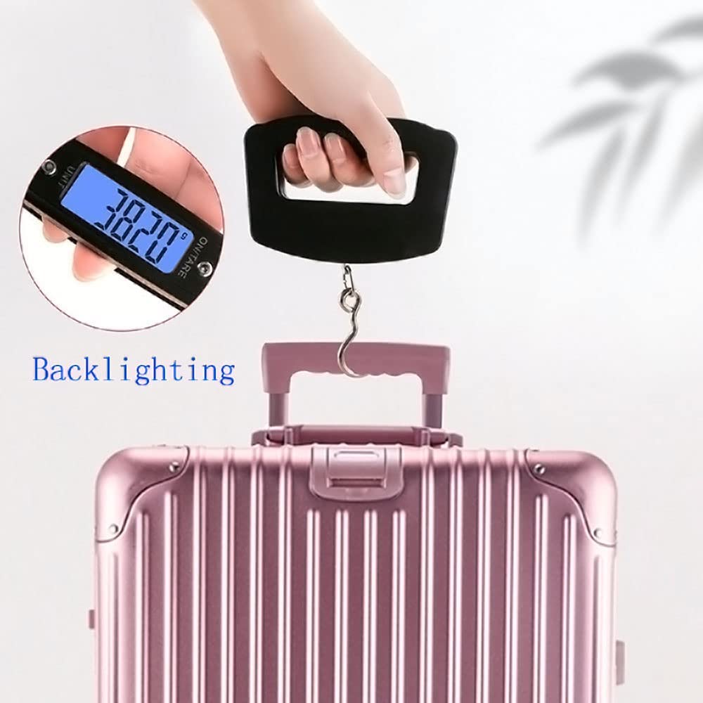 Luggage Scale, Large Handle, Electronic Luggage Scale, High Precision Carrying, 110lbs/50kg, Hook Rotates 360°, Travel Airport Checked Luggage Baggage, Avoid Extra Charges for Your Over Weight