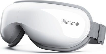 latumab Eye Massager with Heat, Heated Eye Mask with Bluetooth Music, Face Massager, Mask for Migraine & Headache Relief, Improved Sleep, Birthday Gifts for Mom Dad Women Men Her Him