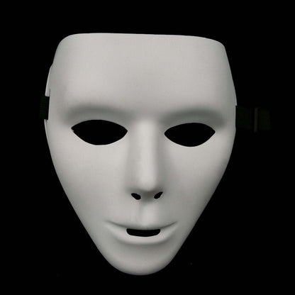 Nicky Bigs Novelties Adult Blank White Male Full Mask Plain Thick Plastic Masquerade Face Masks Cosplay Halloween Costume
