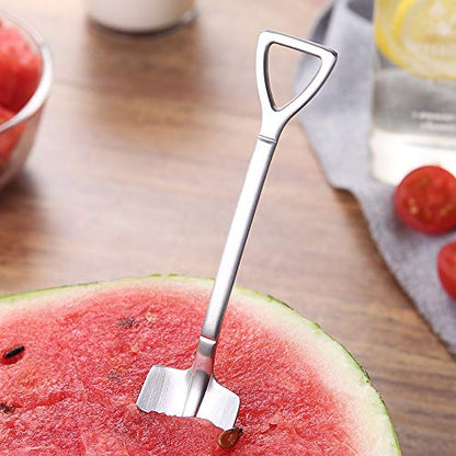 10 Pack Dessert Spoon 6 inch Shovel Shape Stainless Steel Spoons Ice Cream Fruit Spoon for Home Kitchen or Restaurant