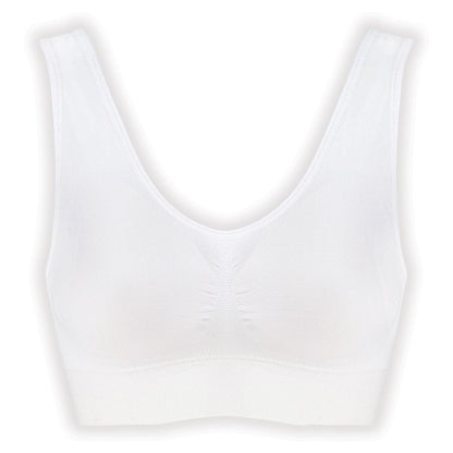 Genie Bra Womens 3 Bra Pack - Wireless Bra Pack, Solid Color Seamless Bra - Neutrals - 4X