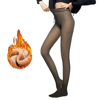 Fleece Lined Tights,Thermal Leggings Women Winter,Sheer Fleece Lined Stockings,Warm Fleece Leggings Thick
