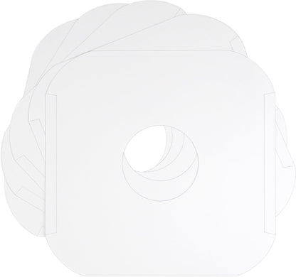 (100) Archival Quality Acid-Free Heavyweight Paper Inner Sleeves with Hole for 12" Vinyl Records - Durable 20# Paper - Easy Record Insertion - #12IW