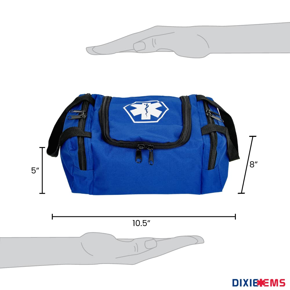 Dixie EMS Dixigear Empty First Responder II Bag 10.5" x 5" x 8" - Blue