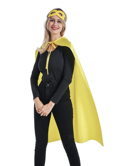 Kidsfere Superhero Capes and Masks for Adults Men Women Team Building Dress Up Party Cape Halloween Costume 7 Pack (Mixed Colors)