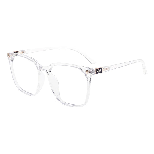 GUDVUE Oversized Blue Light Glasses, Computer Reading/Gaming/Phones Glasses, Anti Glare/UV400/Eye Strain, Large Square Frame, Clear