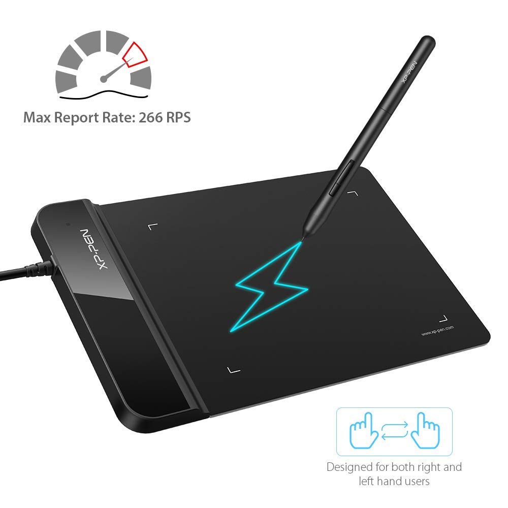 Drawing Tablet XPPen G430S OSU, Graphic Drawing Tablet with 8192 Levels Pressure Battery-Free Stylus, 4 x 3 inch Ultrathin, for OSU Game, Online Teaching Compatible with Window/Mac Black