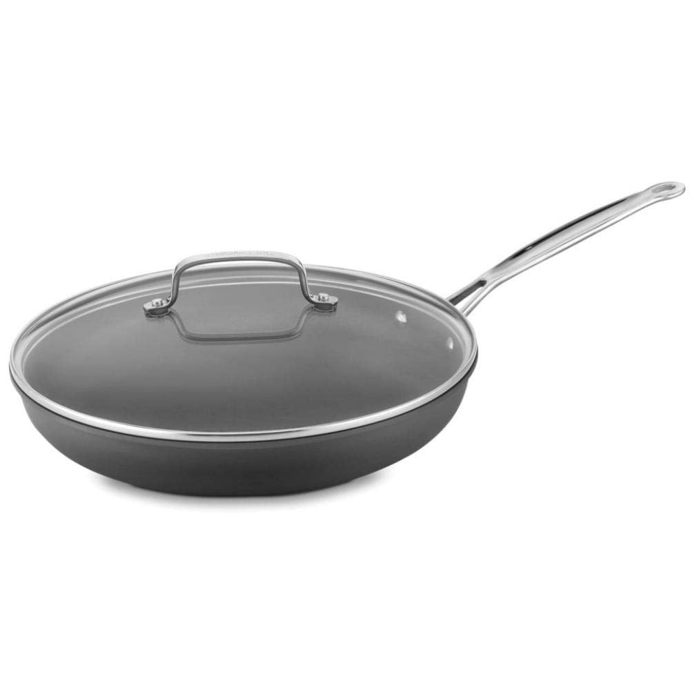 Cuisinart 12-Inch Skillet, Nonstick-Hard-Anodized with Glass Cover, 622-30GP1