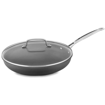 Cuisinart 12-Inch Skillet, Nonstick-Hard-Anodized with Glass Cover, 622-30GP1