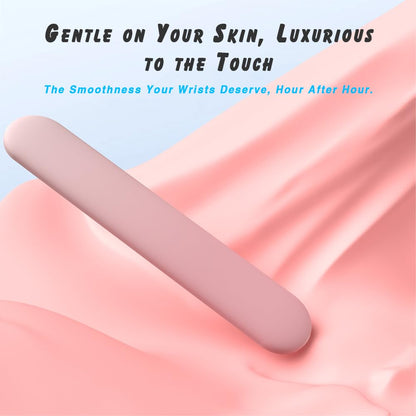 ErgoComfort Gel Wrist Rest Mouse Pad-Ergonomic Office Mousepad with Wrist Support-Non-Slip, Design Desk Accessories Mat for Home&Game Decor (09PinkSerenity Set)