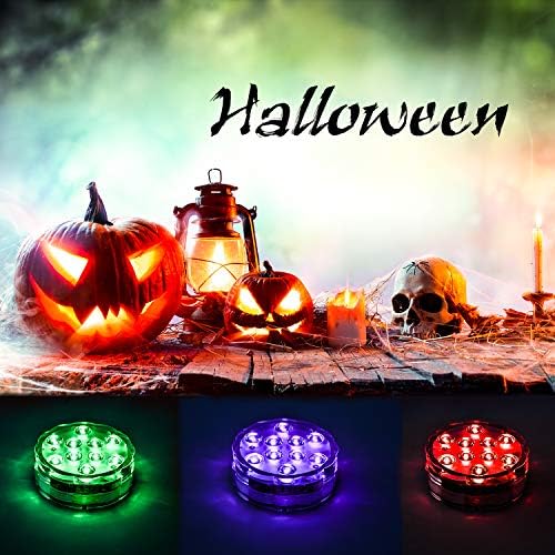 Led Pumpkin Lights for Halloween Decorations, Halloween Pumpkin Lights with Remote Battery Operated for Inside Pumpkins Outdoor