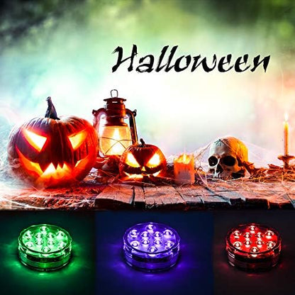 Led Pumpkin Lights for Halloween Decorations, Halloween Pumpkin Lights with Remote Battery Operated for Inside Pumpkins Outdoor