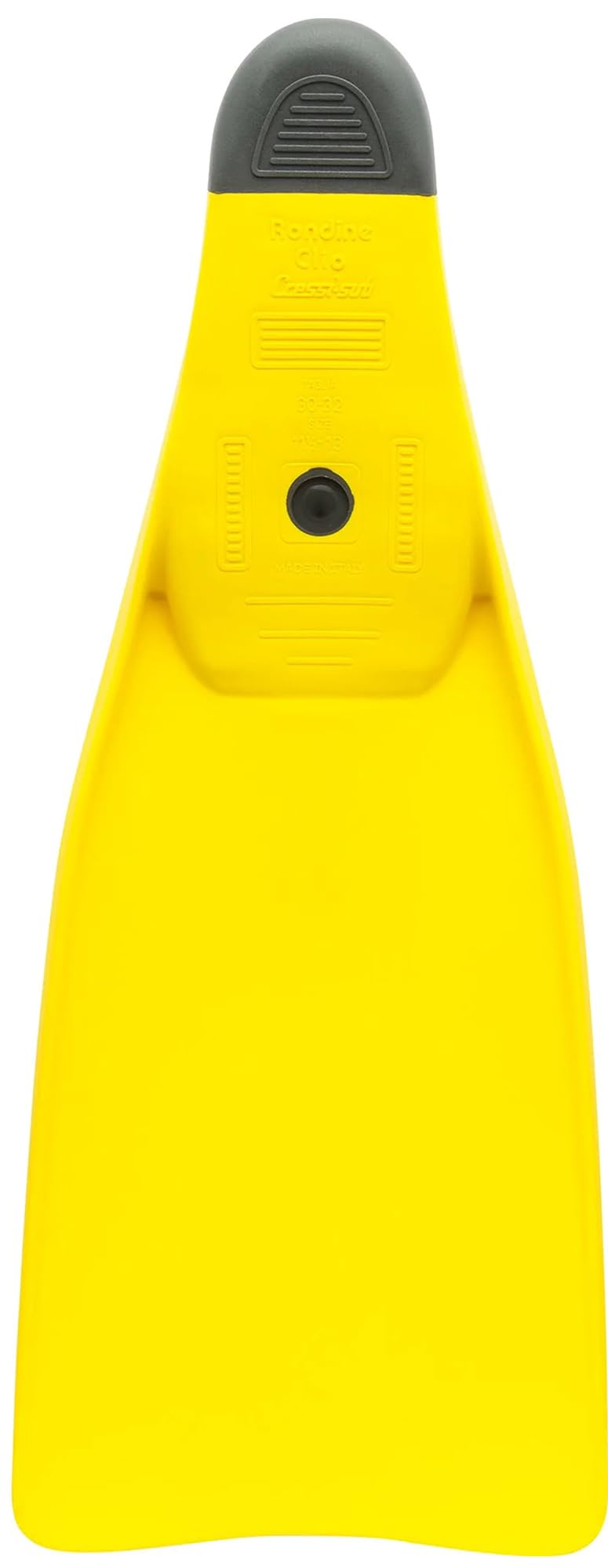 Cressi Clio Full Foot Pocket Fins, Yellow, 33/34