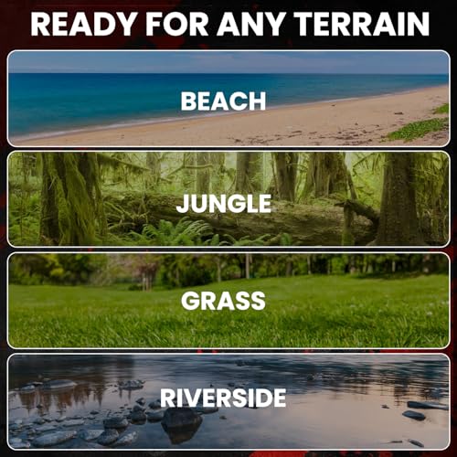 DR.ÖTEK Metal Detector for Adults Waterproof, Professional Gold Detector Kit with High Accuracy, 10" IP68 Coil, Backlight LCD Display, 5 Modes, Advanced DSP Chip for Treasure Hunting, MTXR-Red