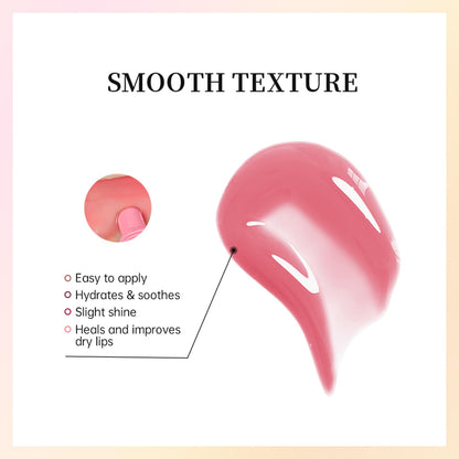 DENESTUP Lip Jam Hydrating Lip Gloss | Glitter Glossy Plumping Lipgloss | High Shine Glass Finish Nude Colors Shiny Jelly Liquid Lipstick for Women and Girls (5 Colors Set)