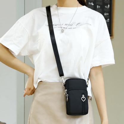 JANKS Small Crossbody Bag for Women - Mini Phone Purses with Crossbody Strap and Wallet - Nylon Arm Bag