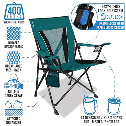 Kijaro XXL Dual Lock Portable Camping and Sports Chair , Hanami Pink