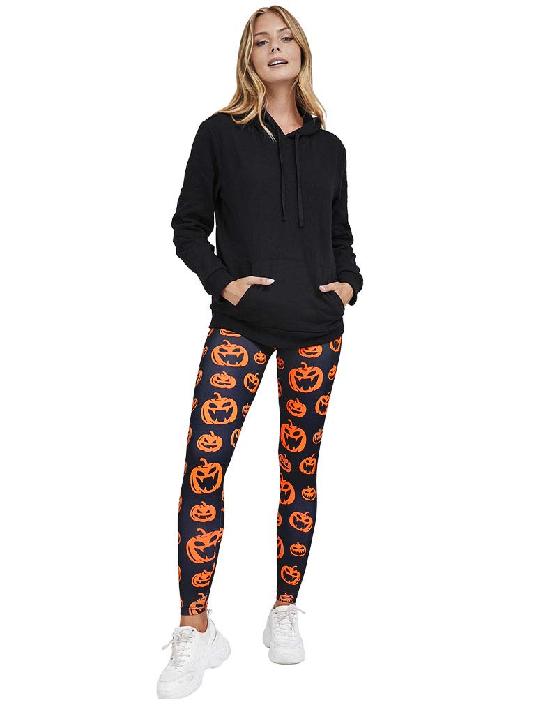 Halloween Leggings for Women Halloween Outfit Pumpkin Leggings Costume Pumpkin Medium
