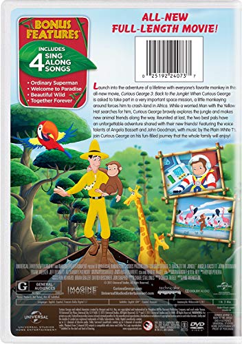 Curious George 3: Back to the Jungle [DVD]
